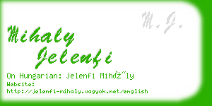 mihaly jelenfi business card